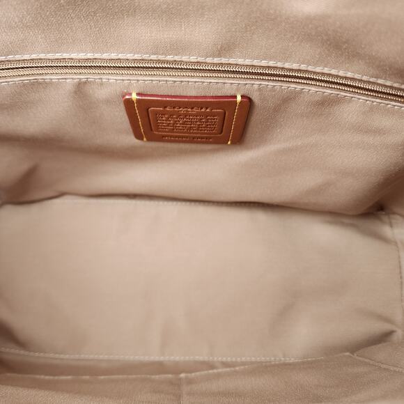 NWT Coach CBM12 Gallery Tote Bag With Shell Print In Canvas/Gold/Chalk Multi - Picture 7 of 9